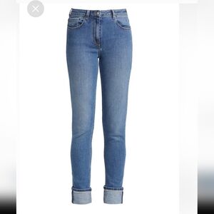 Fabiana Filippi Beaded Cuff Slim Fit Jeans